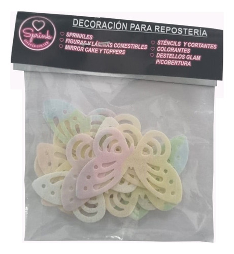 Mariposa Comestible Decorativa X 12 Un