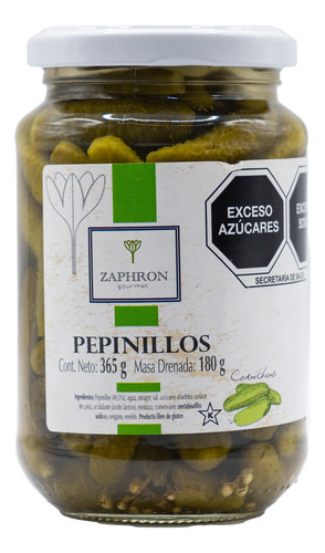 Cornichons Zaphron Pepinillos 365g
