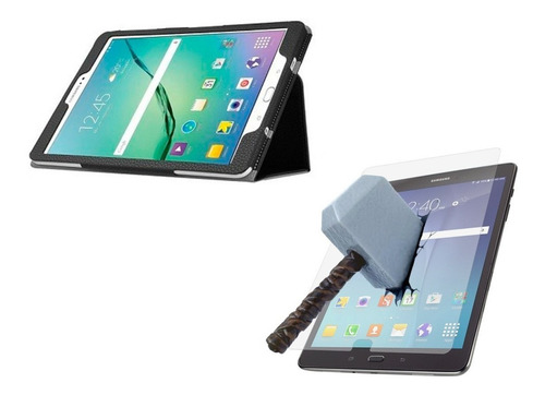 Imagem 1 de 8 de Capa Case + Película Tablet Galaxy Tab A 9.7 S-pen P550 T550