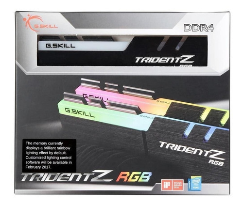 Imagem 3 de 5 de G.skill Tridentz Rgb Series 16gb (2x8gb)3200mhz Ddr4 Cas 14