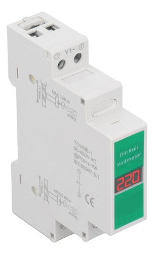 J Tongou Din Rail Digital Lcd Voltímetro Medidor De Voltagem