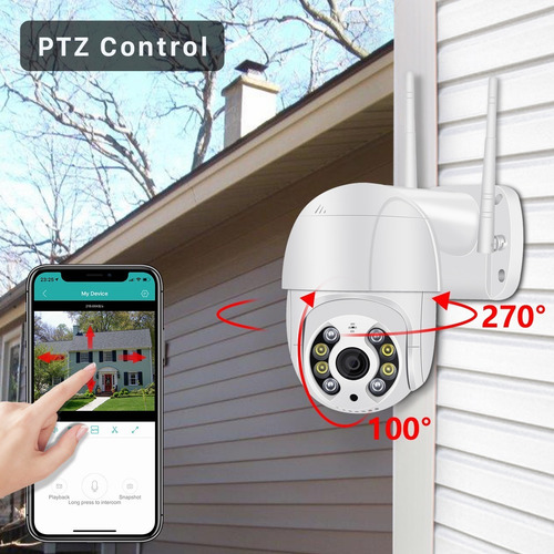 Imagen 5 de 9 de Cámara De Seguridad Wifi 1080p Hd Autoseguimiento Con Alarma