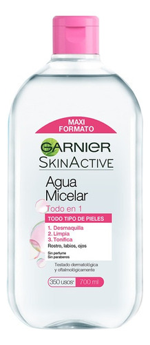 Agua Micelar Garnier Skin Active desmaquillante todo tipo de piel 700ml
