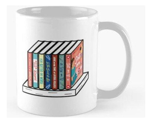 Taza Pila De Libros Románticos B Calidad Premium