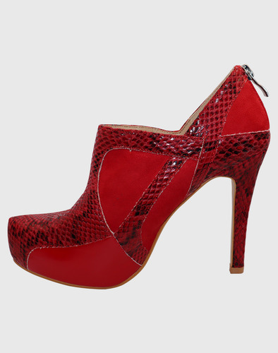 Botin Taco Aguja Rojo