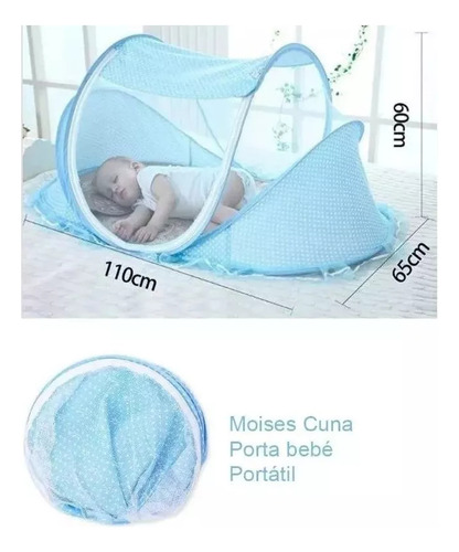 Cuna Moisés Plegable Portátil Mosquitero Bebe