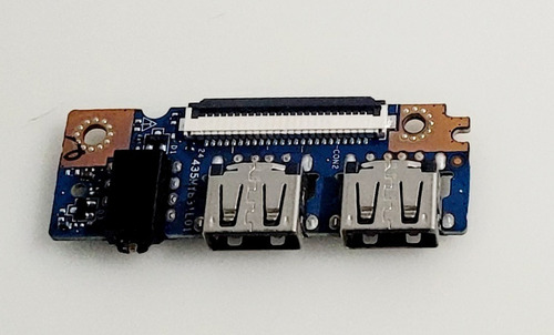 Imagem 2 de 4 de Placa Auxiliar Usb E Conector De Áudio 02wmgk Dell Inspiron