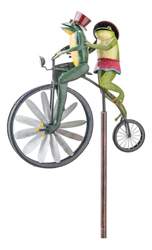 Estatua De Jardín De Metal Para Bicicleta, Escultura Vintage