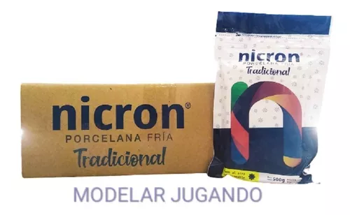 Porcelana Fria Tradicional Nicron Para Modelar 500g