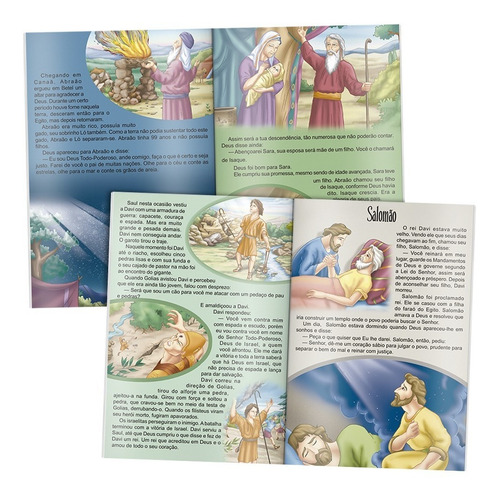 Kit Com 20 Livros Bíblicos - 10 Para Colorir E 10 Para Ler