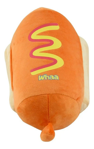 Pelúcia Wha Whaa Whacky Hot Dog Com Som Dtc