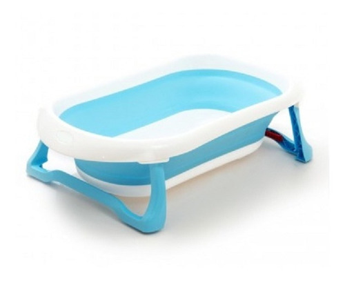 Bañera Bañadera Plegable Bebe Compacta Cici Babymovil Color Blanco/celeste