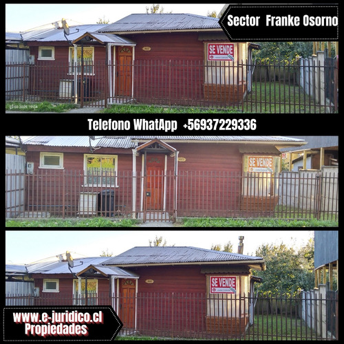 Vende Casa En Sector Francke, Osorno