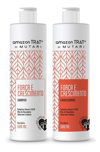  Shampoo Condicionador Força Crescimento Amazon Trat® Mutari