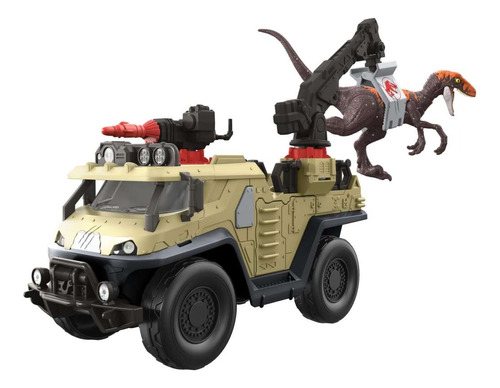 Jurassic World Vehículo De Juguete De Captura Y Dinosaurio