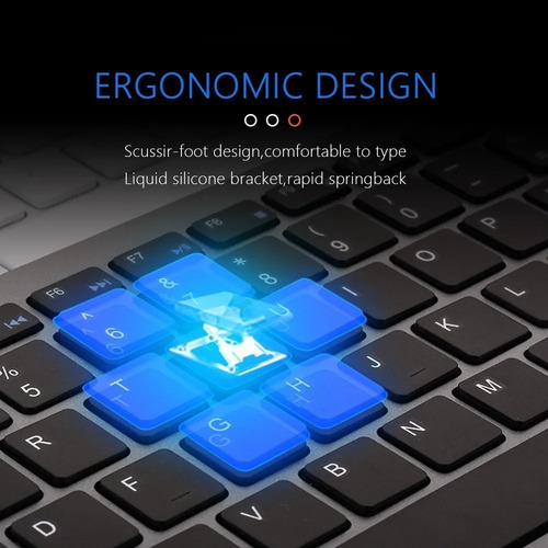 Teclado Dual Ñ Bluetooth Español Recargable Inalámbrico
