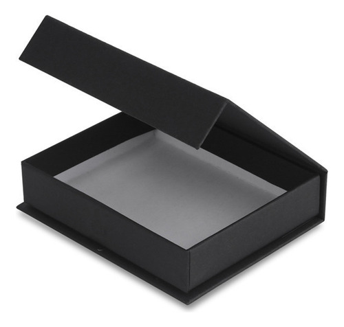 Embalaje Negro Tapa Abatible Cartón Papel Bricolaje Rectangu