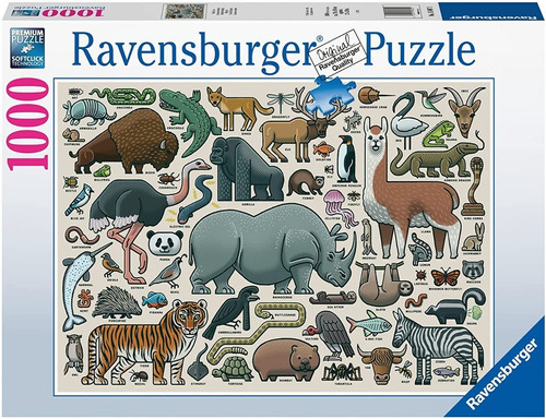 Rompecabezas Puzzle 1000 Animales Salvajes Ravensburger