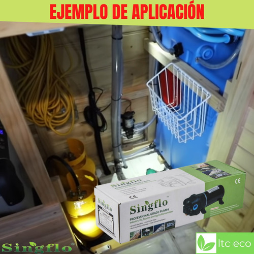 Imagen 7 de 9 de Bomba De Agua 12v 17 Lpm Presurizadora Motorhome Riego