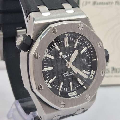 Audemars Piguet Royal Oak Offshore Diver 42mm Automatic Preto Prateado Preto (Usado)
