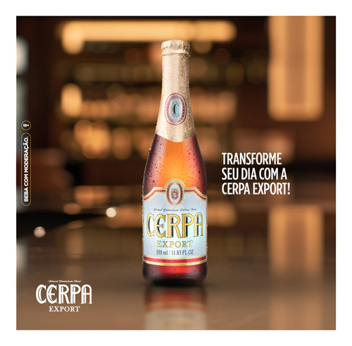 Cerveja Cerpa Export - Long Neck De 350ml - Caixa Com 24 Un