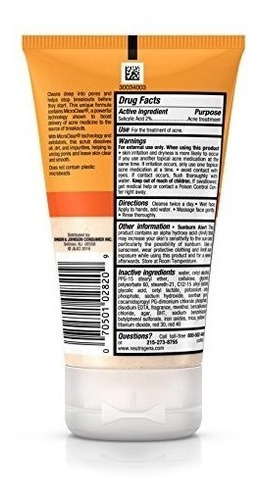 Neutrogena Oil-free Acne Lavado De Cara Daily Scrub Con El Á