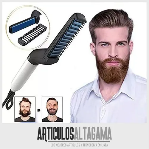 Plancha Para La Barba Y Pelo De Hombre Cepillo De Cabello