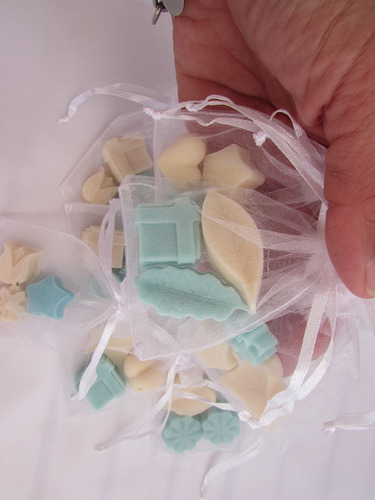 Souvenir X 3 Jabones En Bolsita De Organza