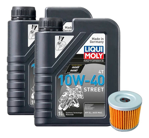 Kit De Mantención (2 Litros Aceite + Filtro) Suzuki Gn 125