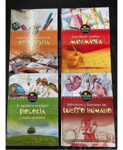 Imagen 2 de 6 de Libro Escolares Y Estudiantes Ayuda Para Tareas - 4 Tomos