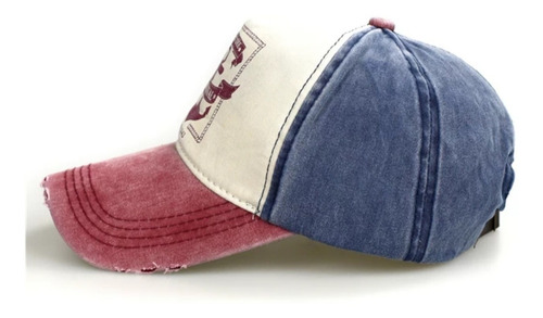 Imagen 3 de 5 de Gorra Trucker Ancla Regulable Jean Vintage Estampada Importa