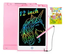 Comprar 12 In Lcd Pizarron Magico Tableta De Escritura Dibujo Copyboard, Rte Infantil Juguete Educativo Portátil, Pantalla A Color Para Creación, Reutilizable, Borrable, Lleva Un Cuaderno De Dibujo Para Bebé