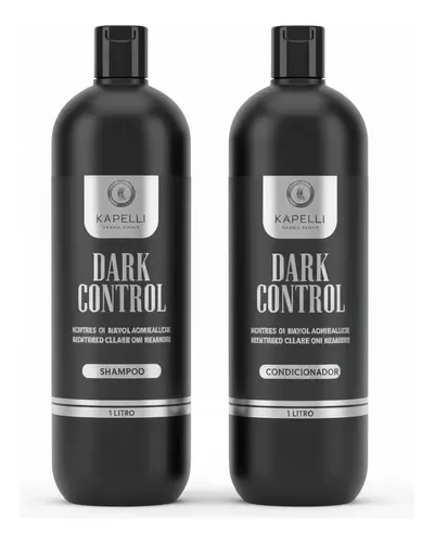 Kit Shampoo E Condicionador 1 Litro Cada Dark Control | MercadoLivre