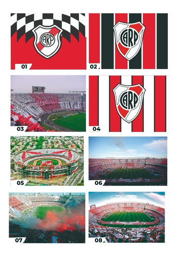 Imagen 2 de 5 de Vinilo Decorativo Nuevos Modelos Fotomural River Plate Xm2