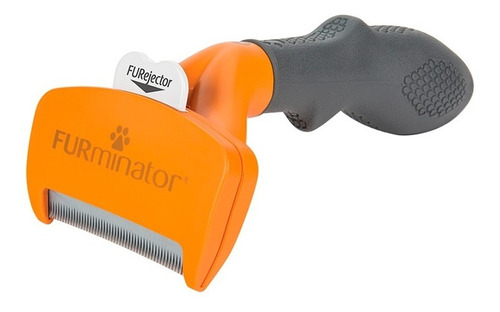 Rasqueadeira Para Cães Porte Médio Pelos Longos Furminator Cor Laranja