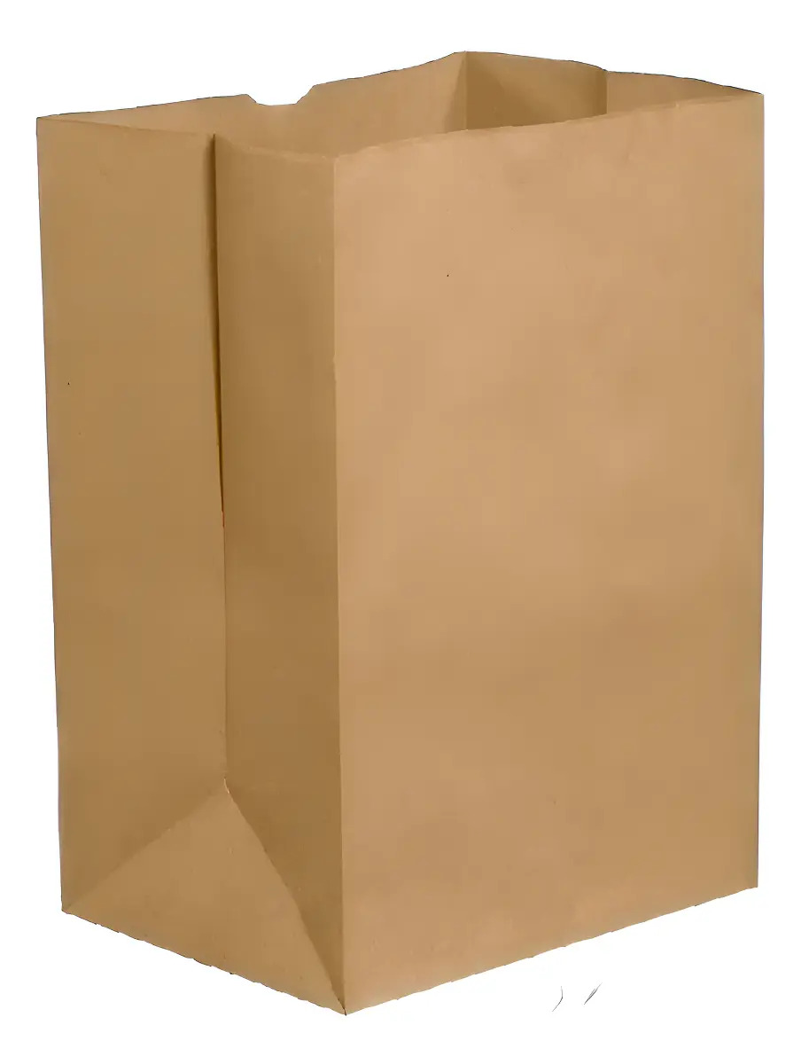 Sacola de Papel Kraft para Delivery 24x14x30 cm – Pack com 100 Unidades