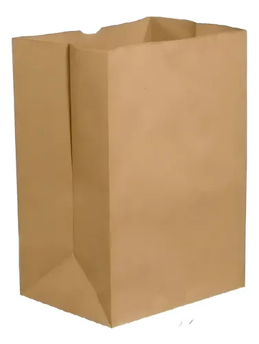 Sacola de Papel Kraft para Delivery 24x14x30 cm – Pack com 100 Unidades