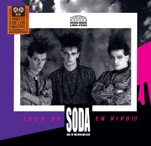 Soda Stereo Tour '86 En Vivo Lima Peru 2lp Vinilo Nuevo