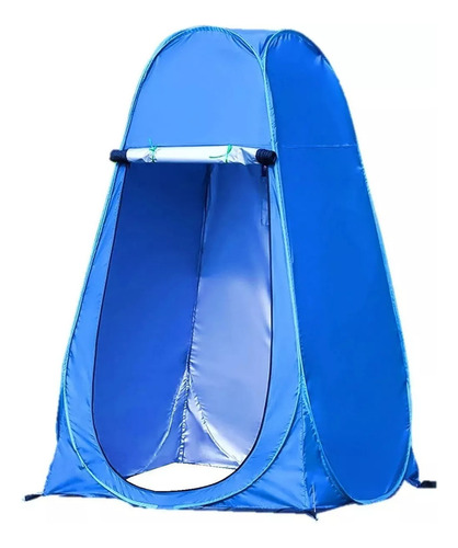 Carpa 1 Persona Carpa Baño Carpa Camping Vestidor Portatil Color Azul