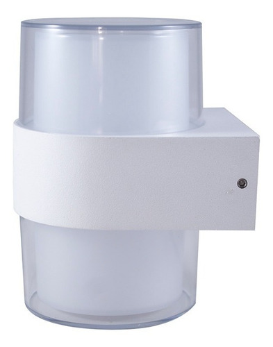 Lampara De Muro Arbotante Led 12w Luz Cálida Doble Blanca Color Blanco