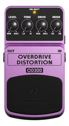 Pedal de efecto Behringer OverDrive/Distortion OD300  lila