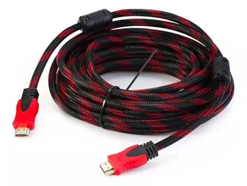 Cable Hdmi Mallado 3 Mts Oro 1080p 4k Doble Filtro