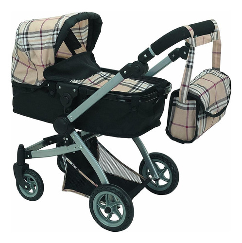 Doll Pram Mommy & Me Babyboo Foldable Stroller W/ Basket Bei