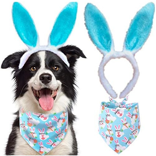 Orejas De Conejo Diadema Perro Y Mascota Pascua Pa