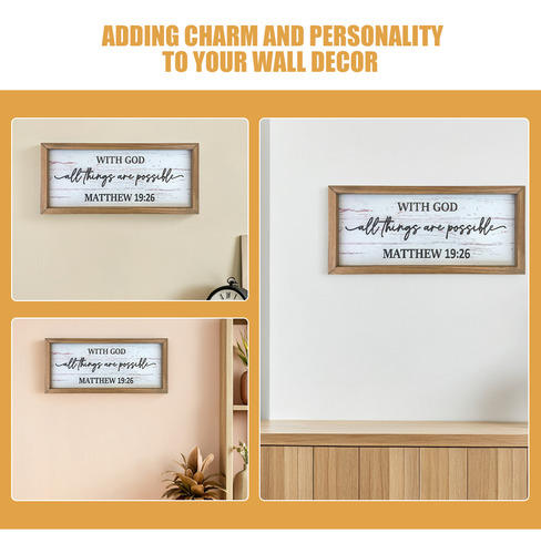 Letreros De Madera Inspiradores: Placas De Madera Espiritual