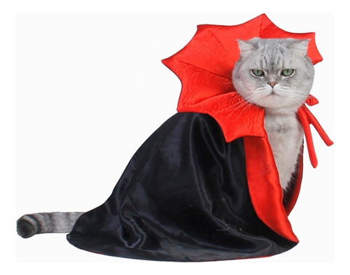Disfraz Para Mascota Pequeña, Capa De Vampiro Halloween
