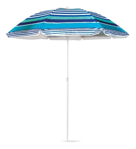 Sombrilla Playa  1.8 Diametro Con Proteccion Solar Spf 40 