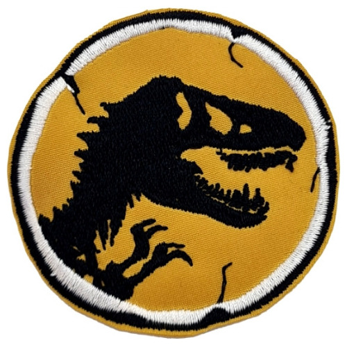 Parche Jurassic Park World Logo Dinosaurio T-rex Bordado