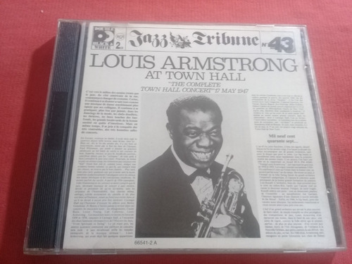 Louis Armstrong  - At Town Hall  Cd Doble / In Usa  B2 