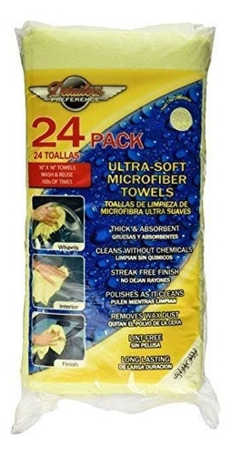 Eurow Microfiber Deluxe 16in X 16in 325 Gsm Toall